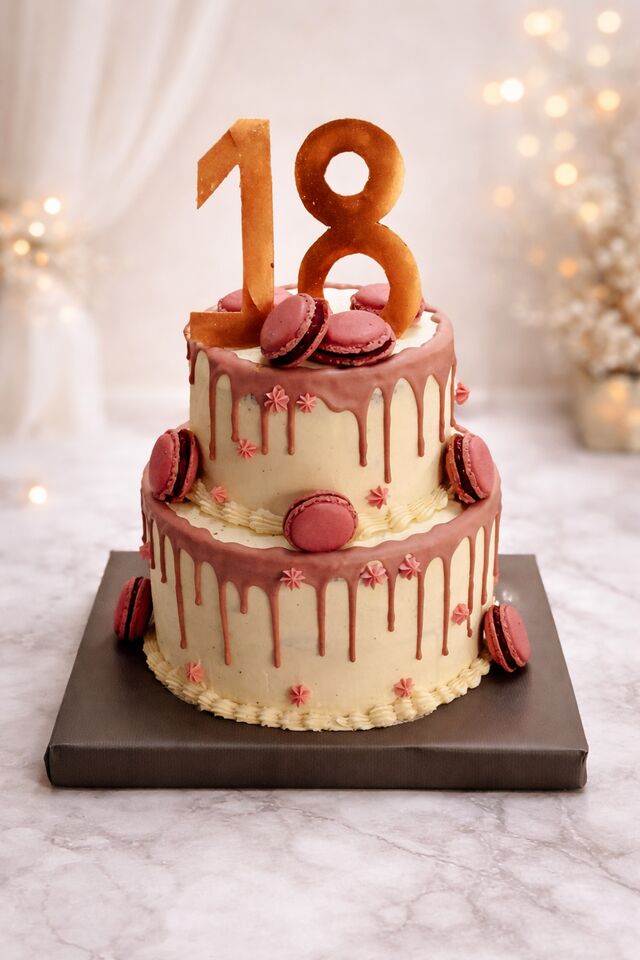 Gâteau événementiel décoré — Pâtisserie L'Atelier Moreuil